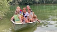 Bootsfahrt um den Teich